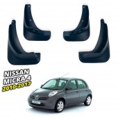 Бризковики для Nissan Micra 4 2010-2017   Бризковики для Nissan Micra 4 2010-2017